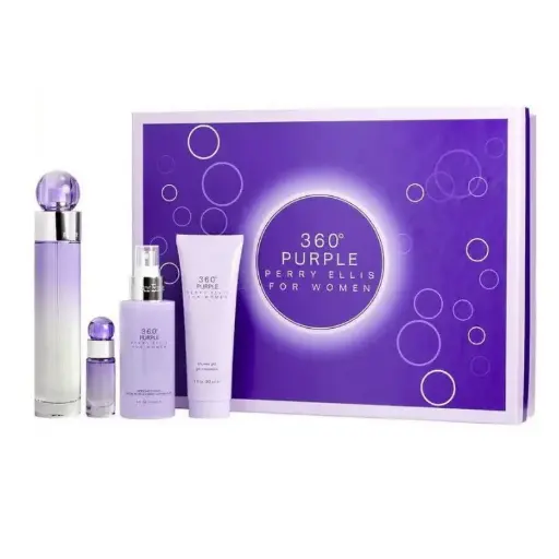 SET PERRY ELLIS PURPLE FOR WOMEN 360HH
