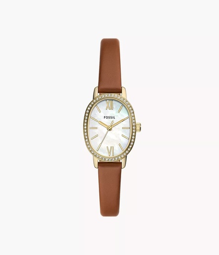 RELOJ FOSSIL BQ 3973 PARA DAMA FAJA COR CAFE