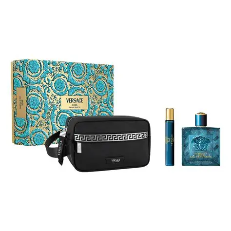 SET VERSACE MEN EROS EDT CON COSMETIQUERA CABALLERO